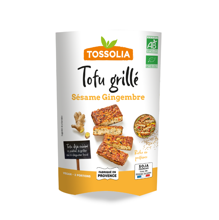 Tofu grillé sésame gingembre